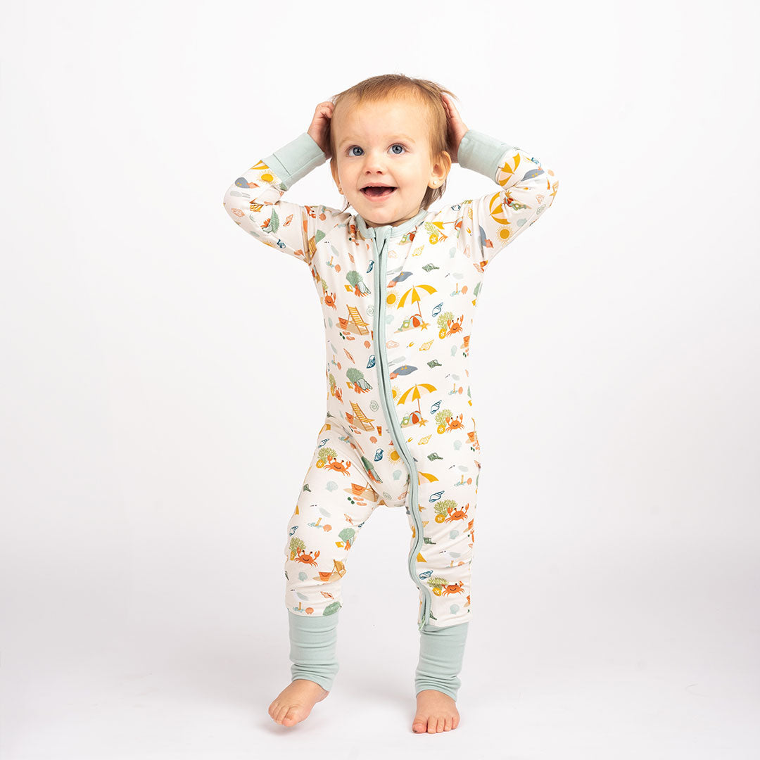 Beach Day Bamboo Convertible Baby Pajama