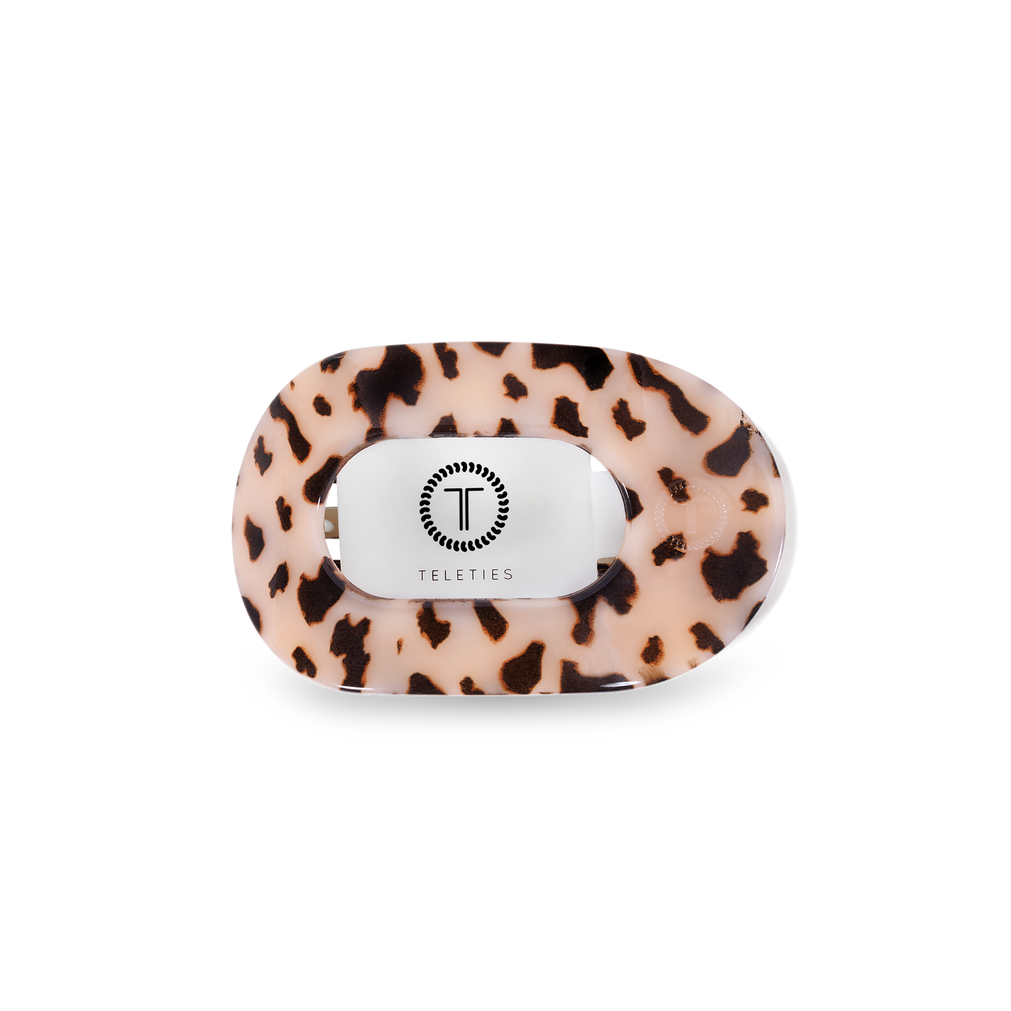 Blonde Tortoise Small Round Flat Hair Clip