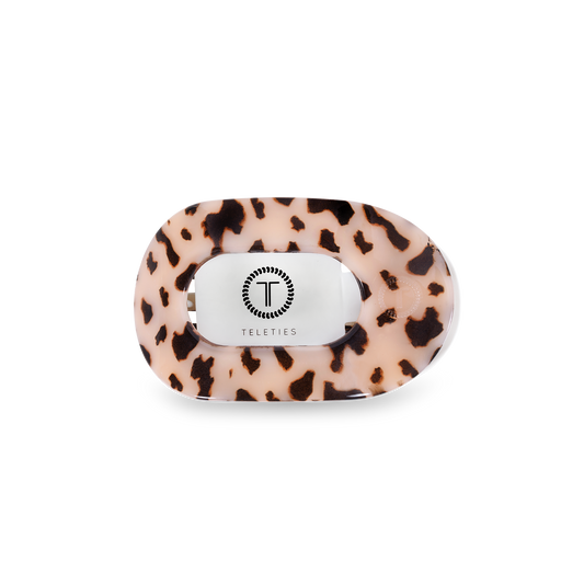 Blonde Tortoise Small Round Flat Hair Clip