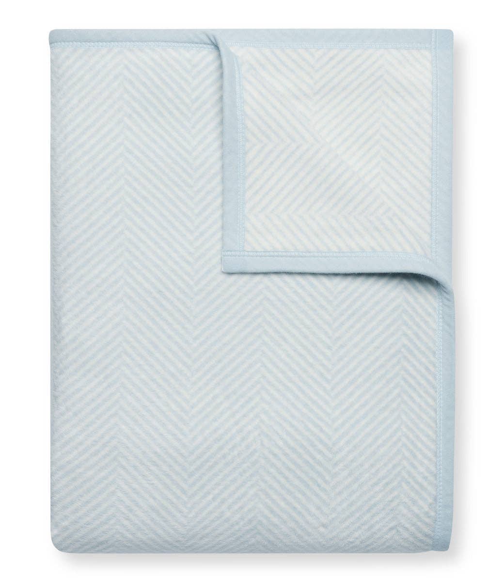 Harborview Herringbone Sky Blanket