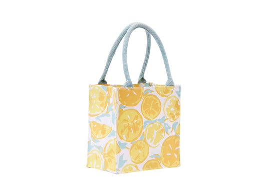 Lemon Slices Itsy Bitsy Reusable Gift Bag Tote