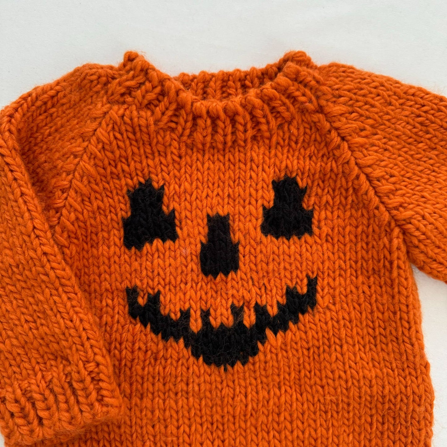 Jack-o-lantern Baby Sweater