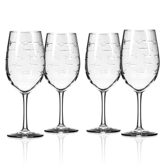 School of Fish Wine Glass 18oz