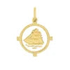 Clipper Ship Pendant All Gold