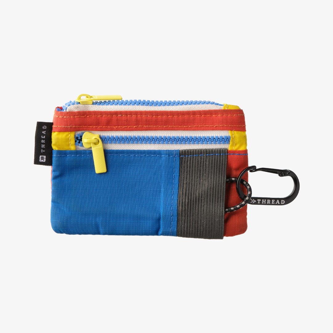 Color Block Pouch Wallet