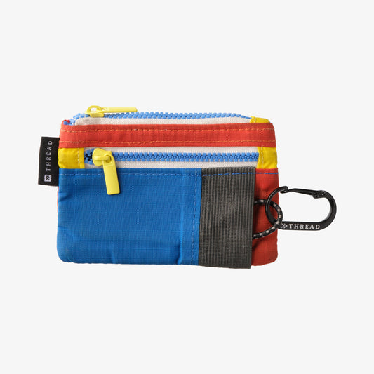 Color Block Pouch Wallet