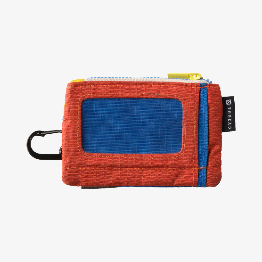 Color Block Pouch Wallet