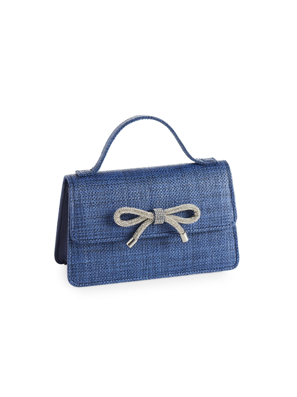 Bowie Straw Mini Bag - Navy