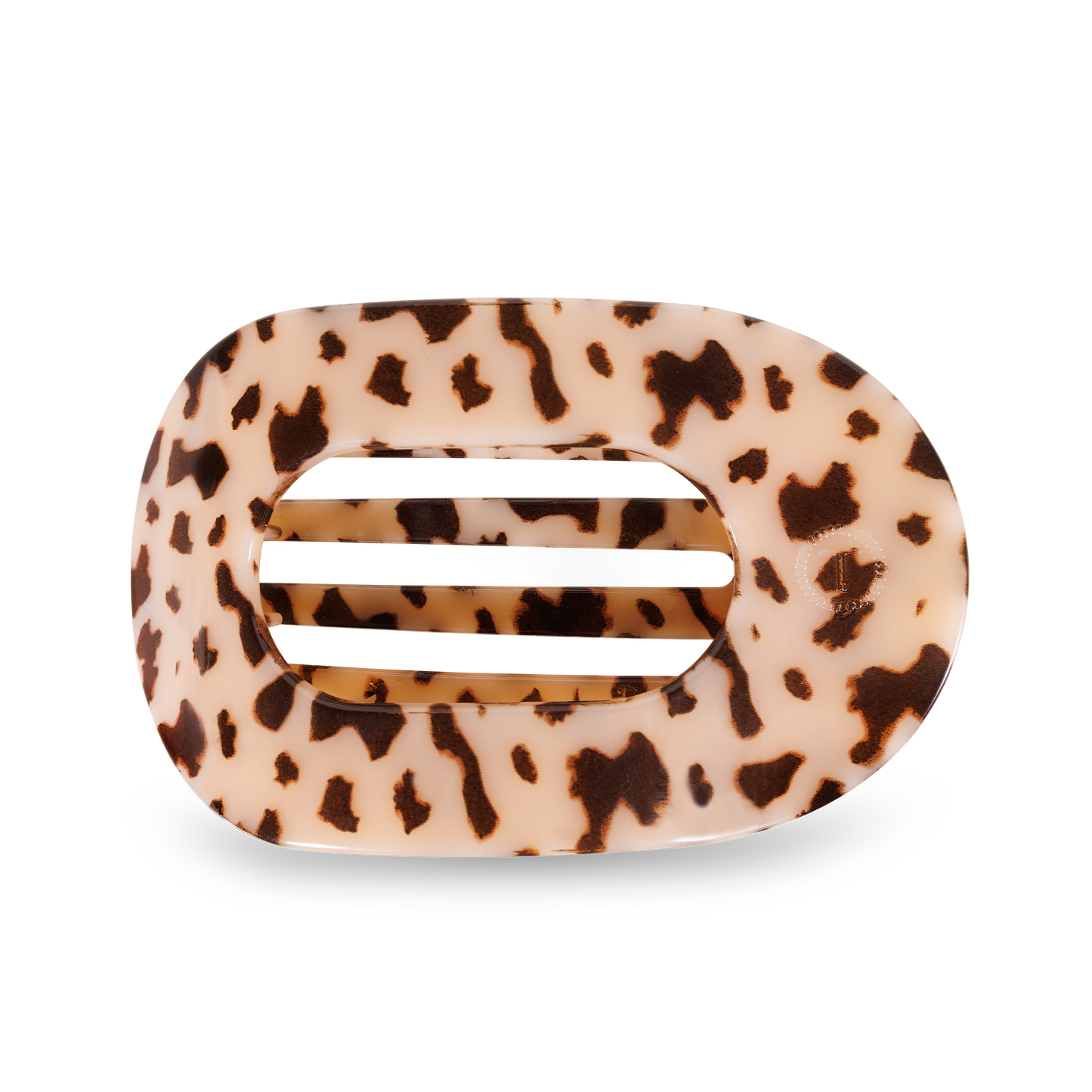 Blonde Tortoise Large Round Flat Hair Clip