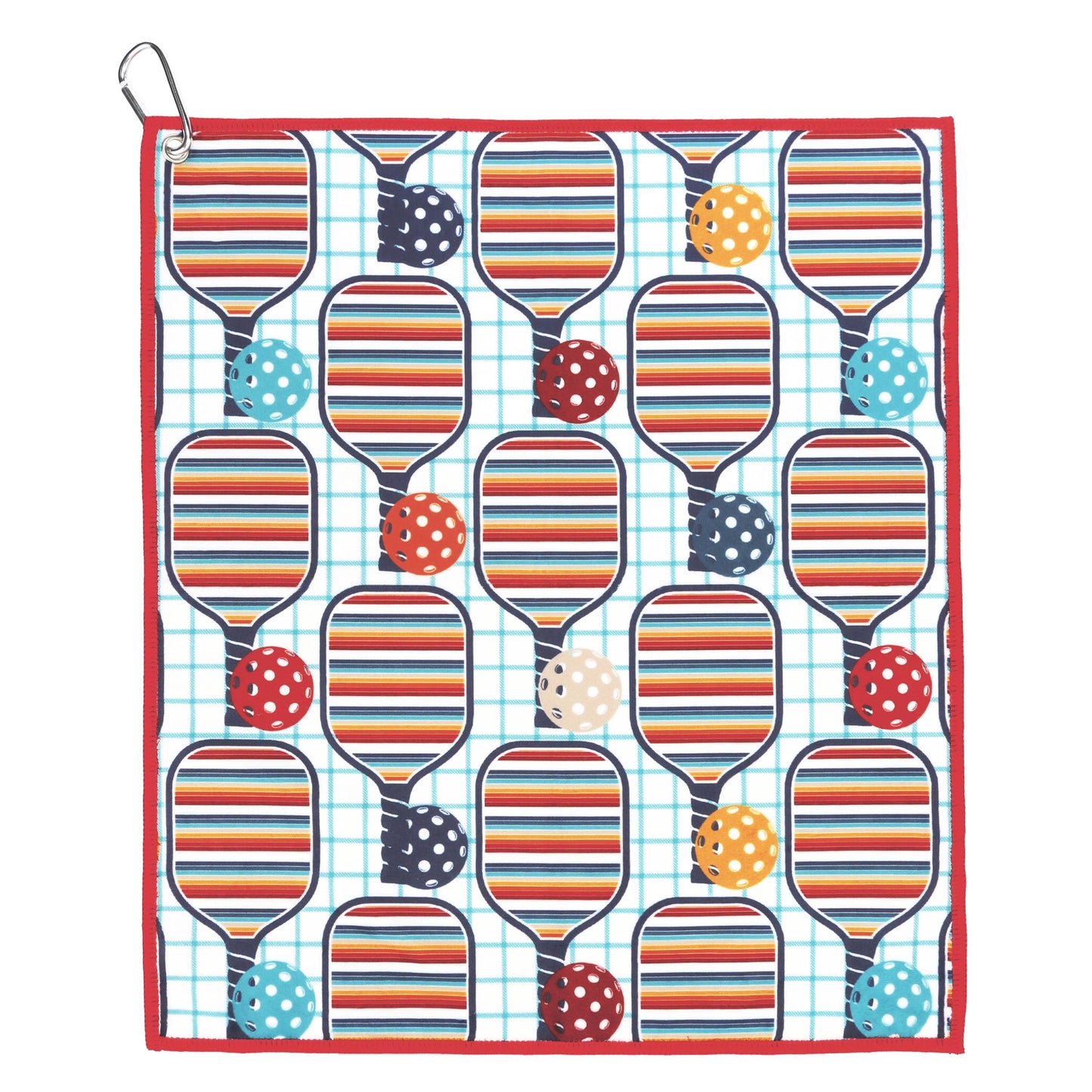 Retro Rainbow Pickleball Towel - Pickleball Gifts