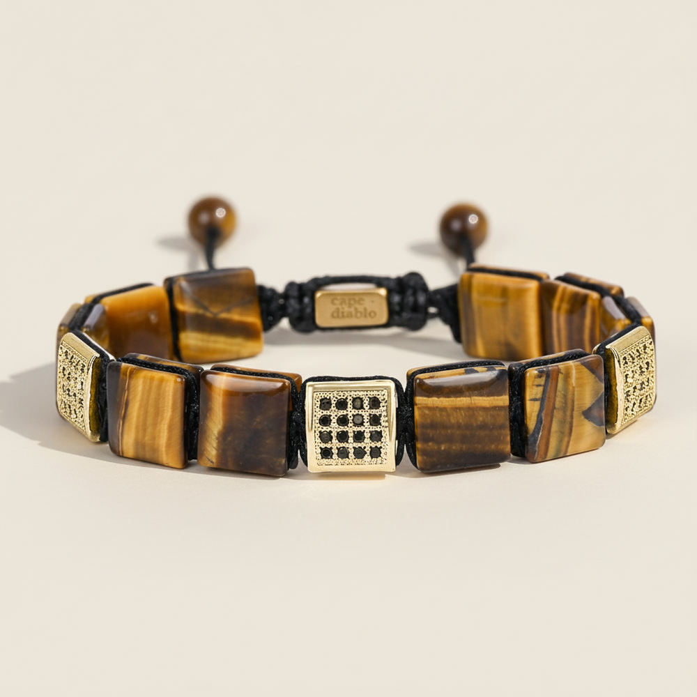 Men's Yellow Tiger's Eye Bracelet