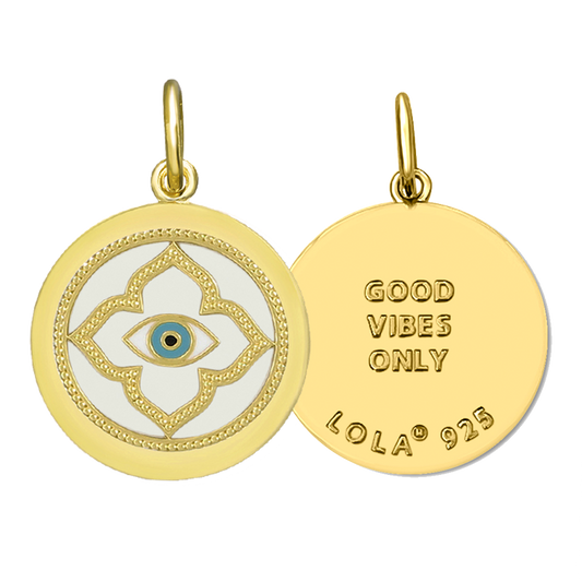 Evil Eye All Gold Pendant