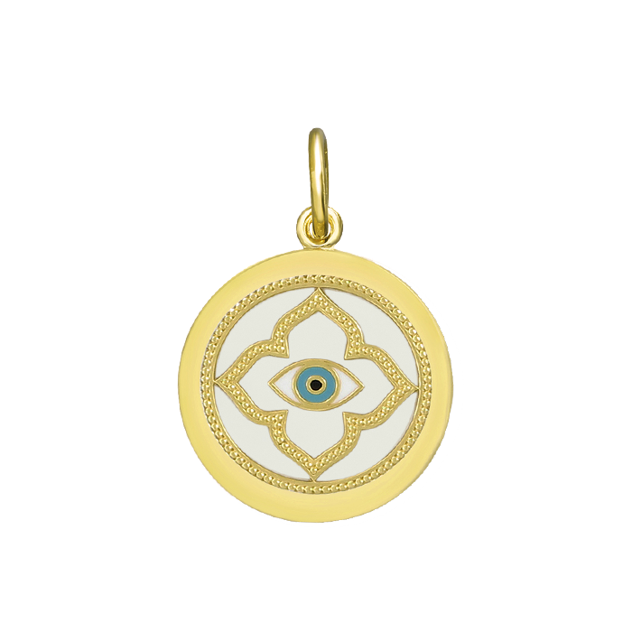 Evil Eye All Gold Pendant