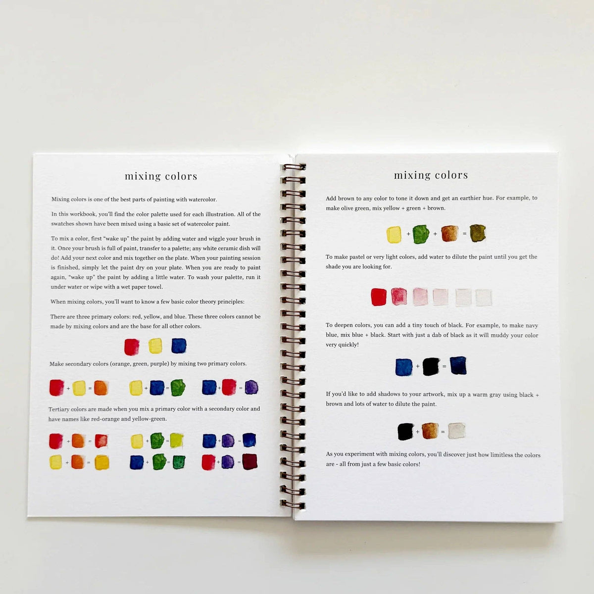 Fruit watercolor workbook