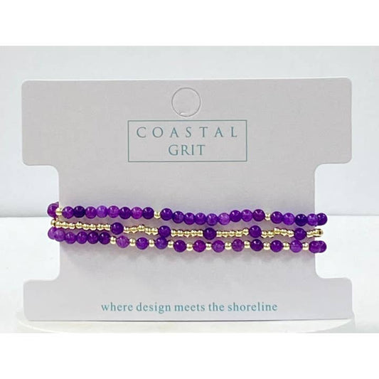 Island Girl Bracelet Stack - Purple Sunset
