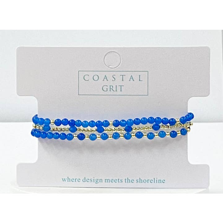 Island Gril Bracelet Stack - Ocean Wave