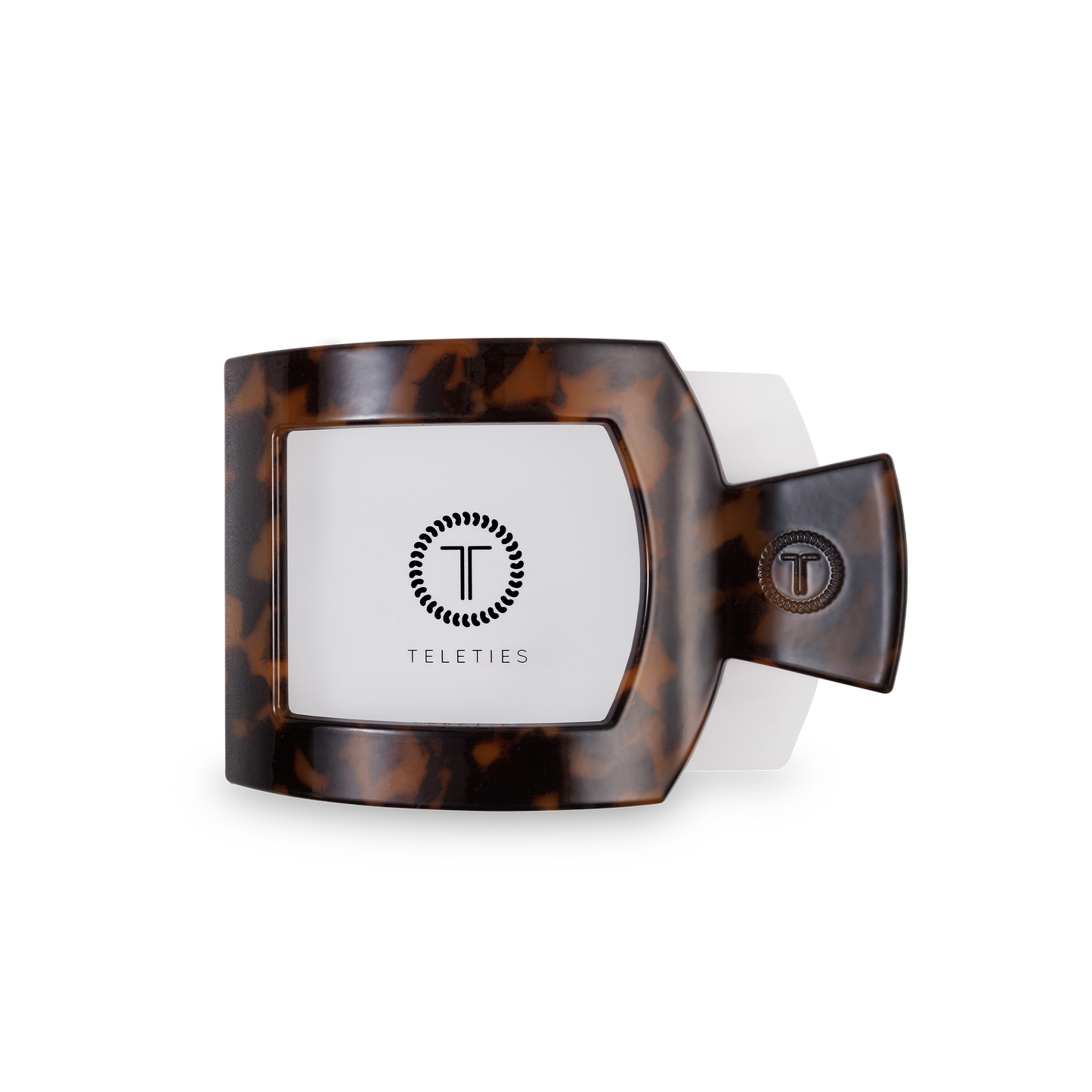 Tortoise Medium Square Flat Hair Clip