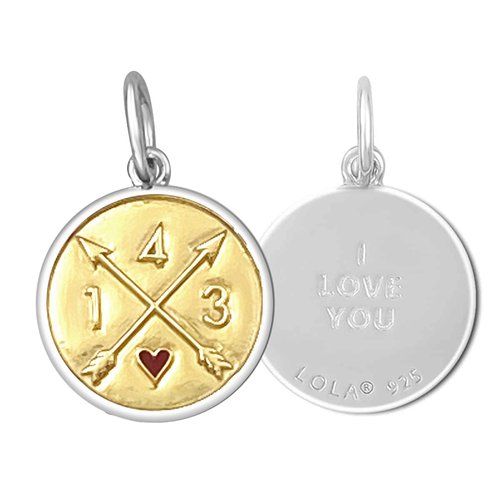 I Love You Gold Pendant