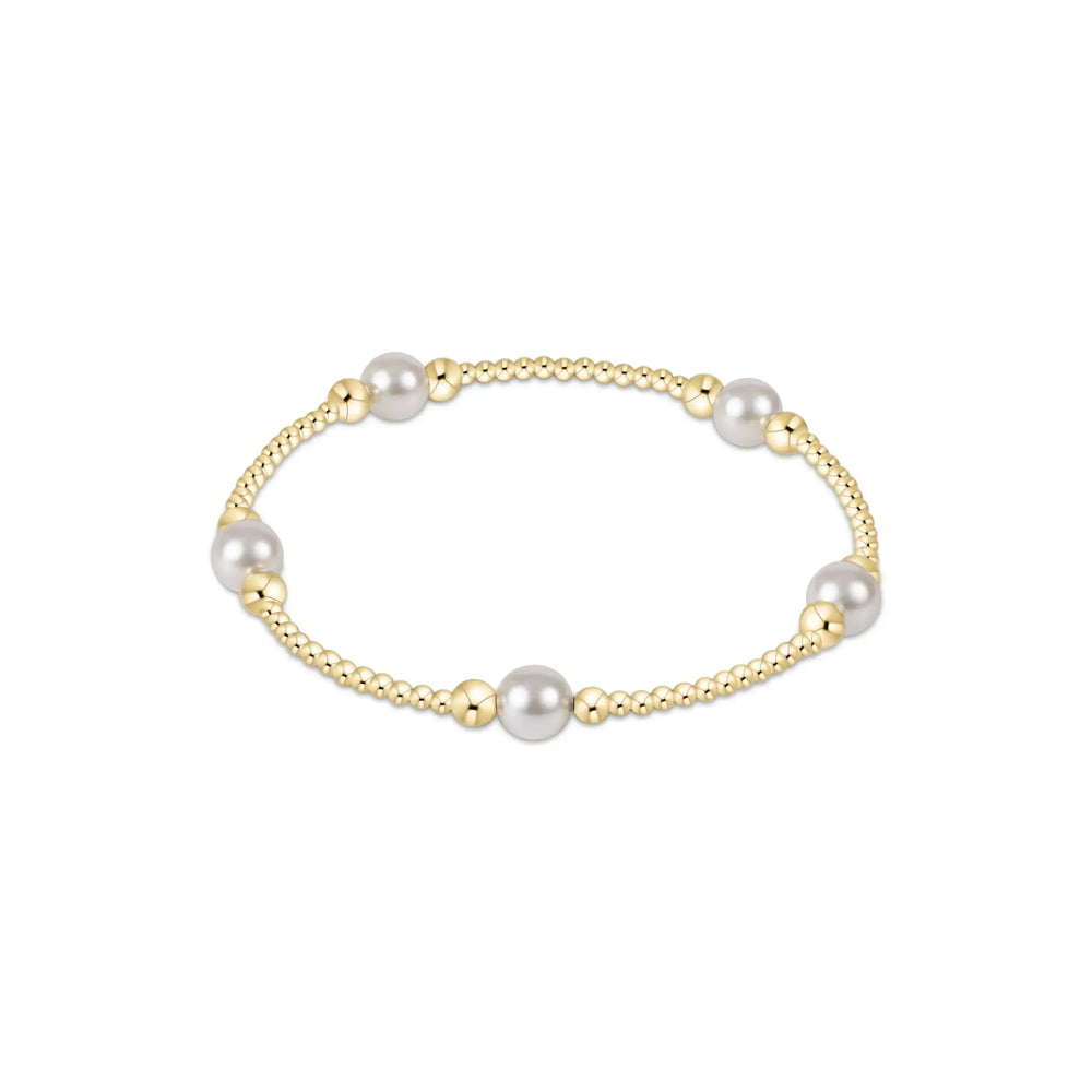 Purpose Pearl 6mm Gold Bead Bracelet