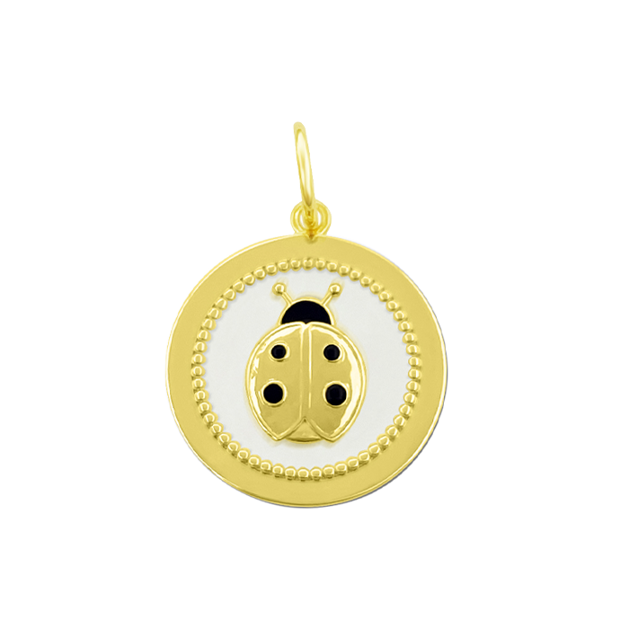 Ladybug All Gold Pendant