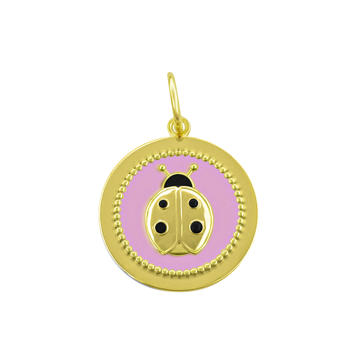 Ladybug All Gold Pendant