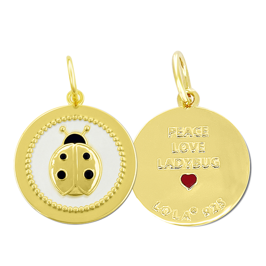 Ladybug All Gold Pendant