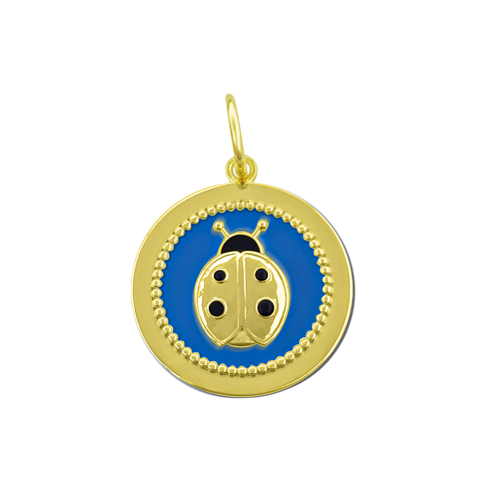 Ladybug All Gold Pendant