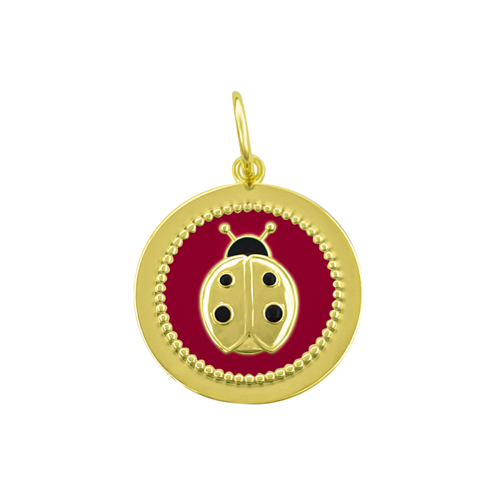 Ladybug All Gold Pendant