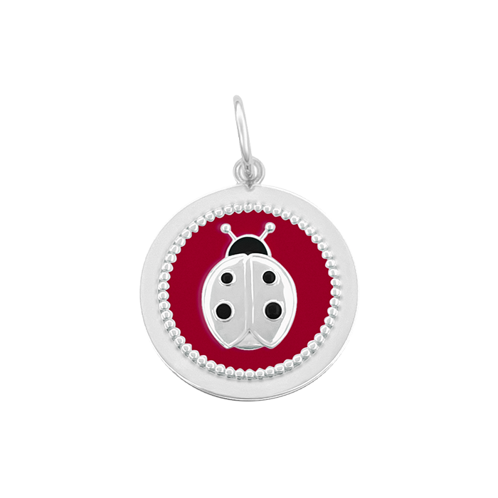 Ladybug Silver Pendant