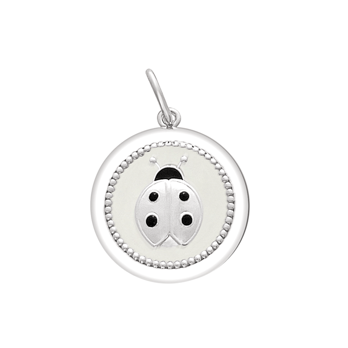 Ladybug Silver Pendant