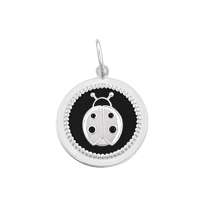 Ladybug Silver Pendant