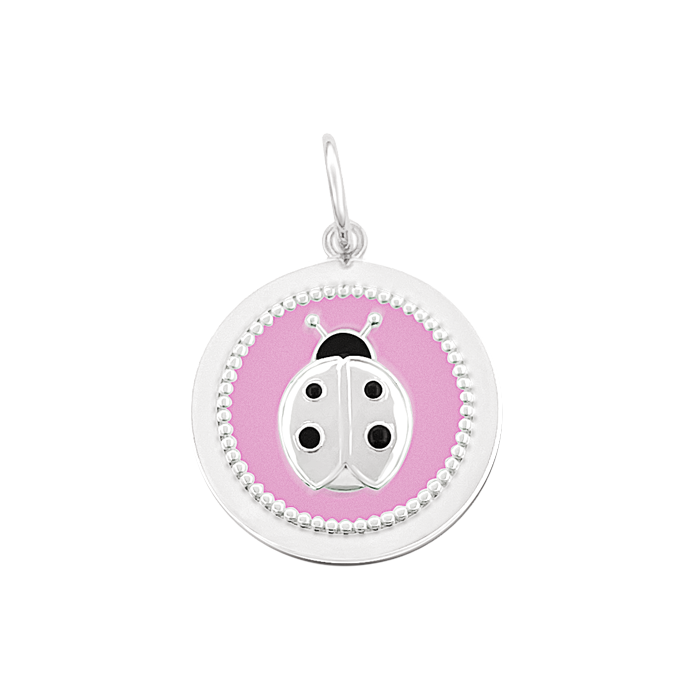 Ladybug Silver Pendant