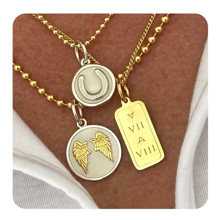 7 Down 8 Up Tag Gold