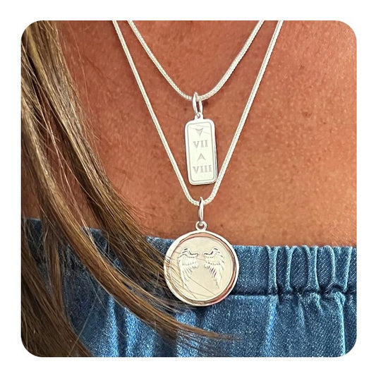 Angel Wings Fly Silver Pendant