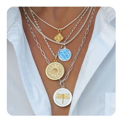 Sunflower All Gold Pendant