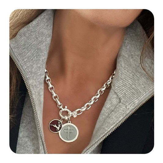 Reindeer Silver Pendant