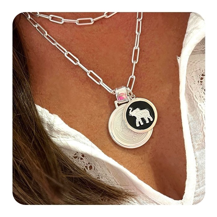 Elephant Silver Pendant