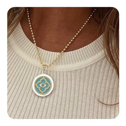 Evil Eye Gold Pendant