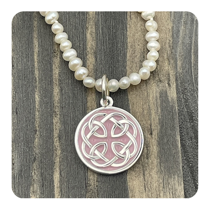 Father & Daughter Silver Pendant