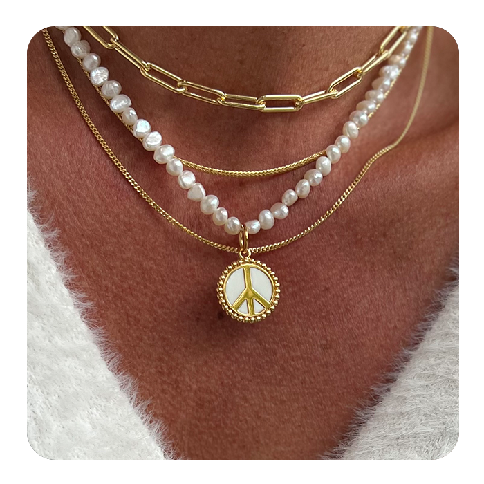 Pearl "Nugget" Choker Gold