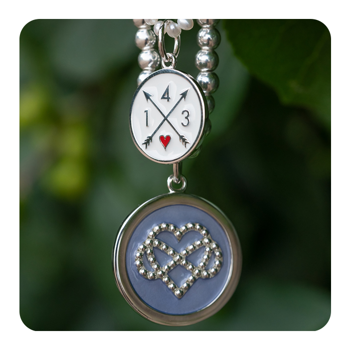 Grandmother & Granddaughter Silver Pendant