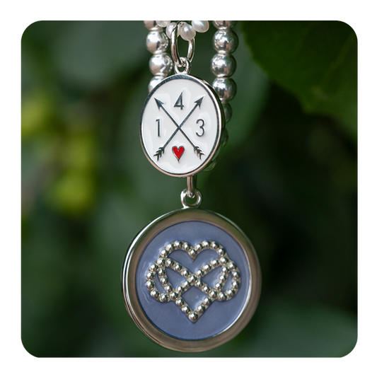 Grandmother & Granddaughter Silver Pendant