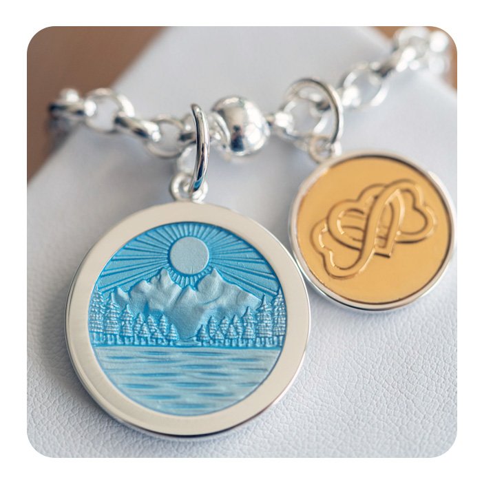 Lake Life Silver Pendant