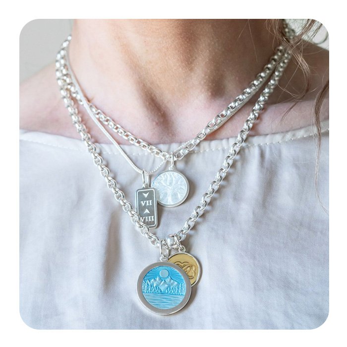 Lake Life Silver Pendant