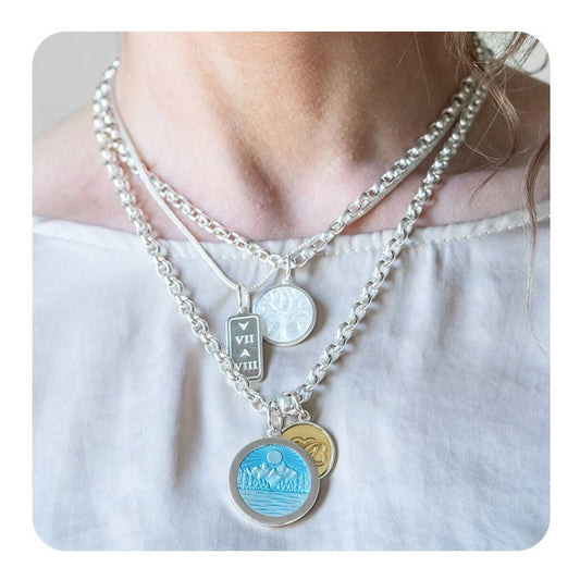Lake Life Silver Pendant