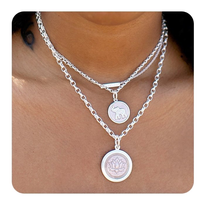 Elephant Silver Pendant