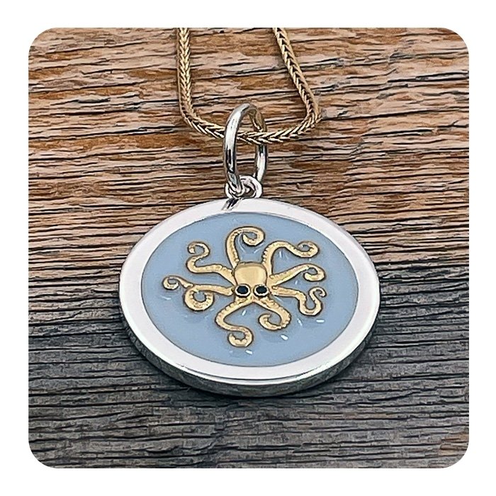 Octopus Gold Pendant