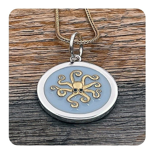 Octopus Gold Pendant