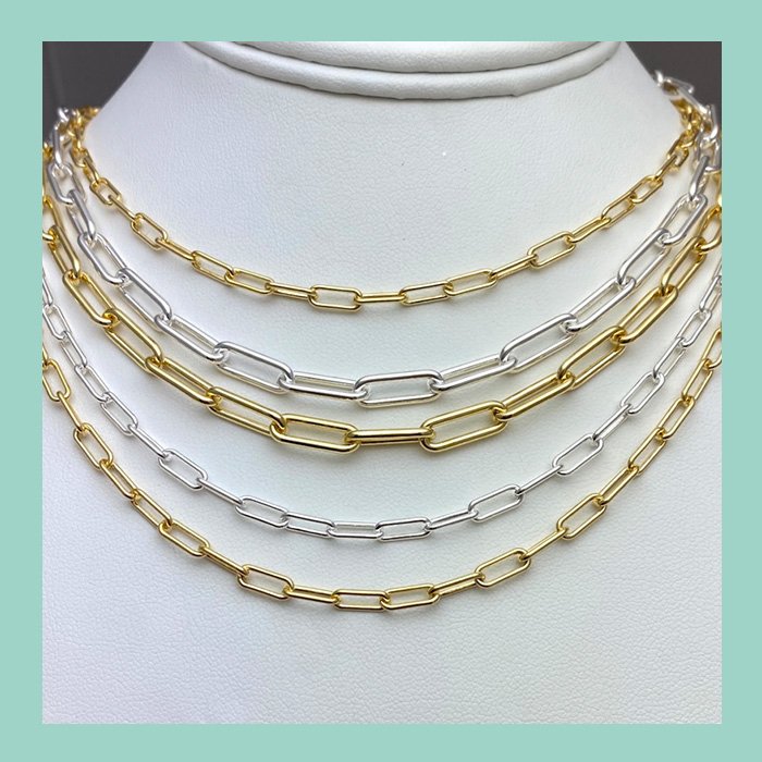 Oval Chain Gold (Paperclip)