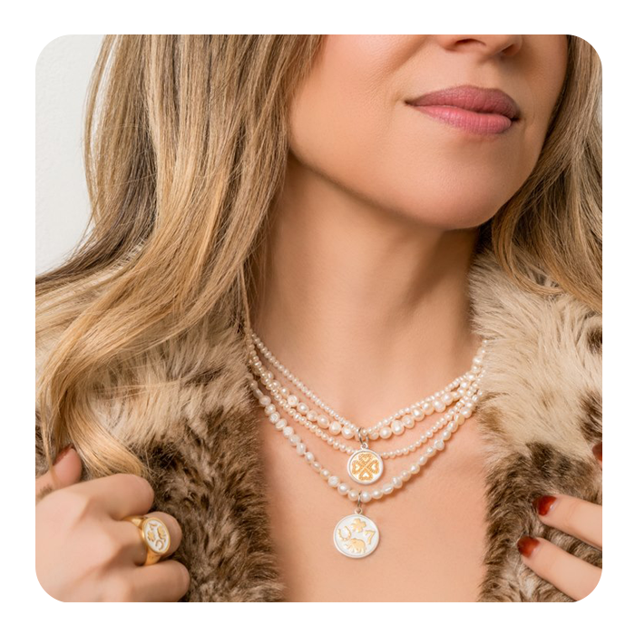 Pearl "Petite" Choker Silver